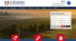 Desktop Screenshot of laresidence.co.uk